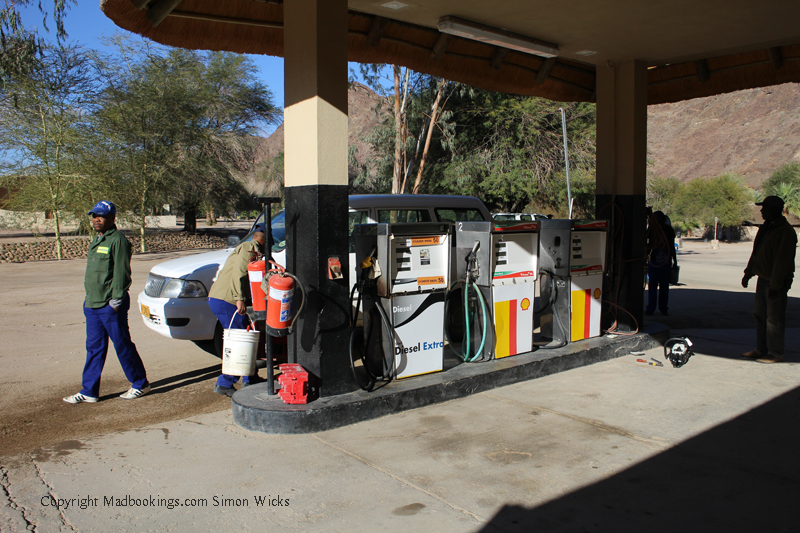 Fuel is available at Ai Ais garage inside the Ai Ais Richtersveld transfrontier park