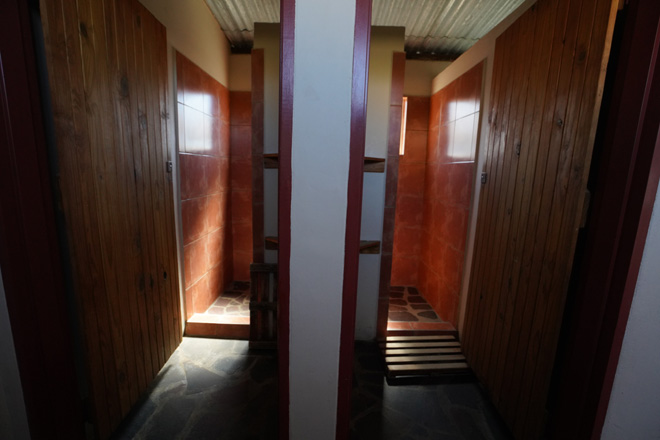 Photo of showers in ablution facility at Aus Camping Accommodation at Aus in Namibia
