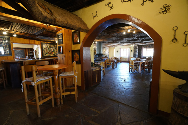 Restaurant and bar at Canyon Lodge Fish River Canyon Namibia