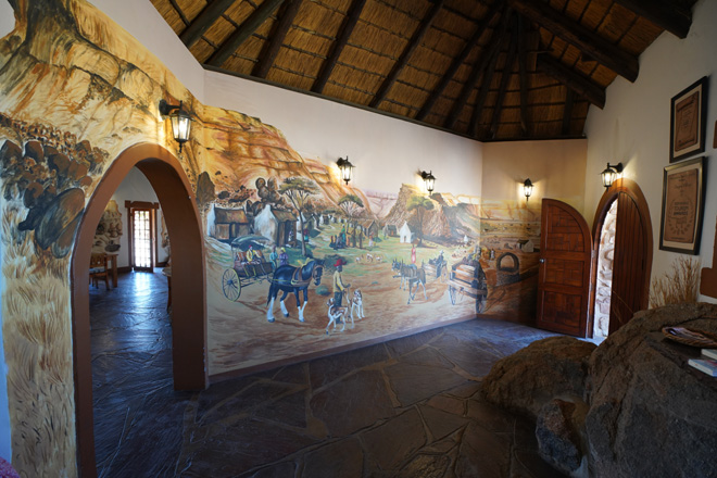 Beautiful Nama paintings at Things to do at Canyon Village Fish River Canyon Namibia