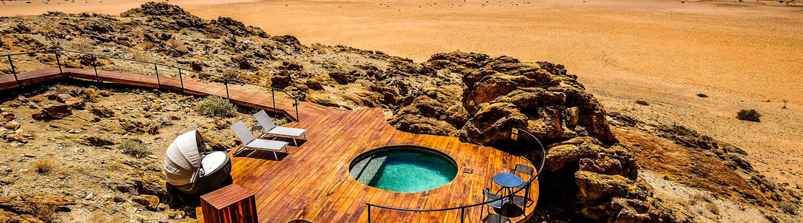 Rooms at Desert Quiver Camp in Sossusvlei Namibia