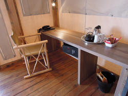 Dolomite Camp bush chalet tea and coffee station Etosha National Park