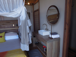 Dolomite Camp bush chalet interior Etosha National Park