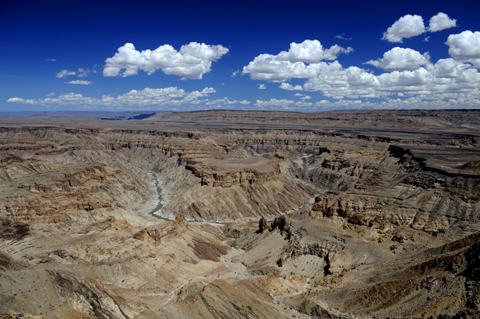 Fish River Canyon view of Hells Bend near Hobas Camp