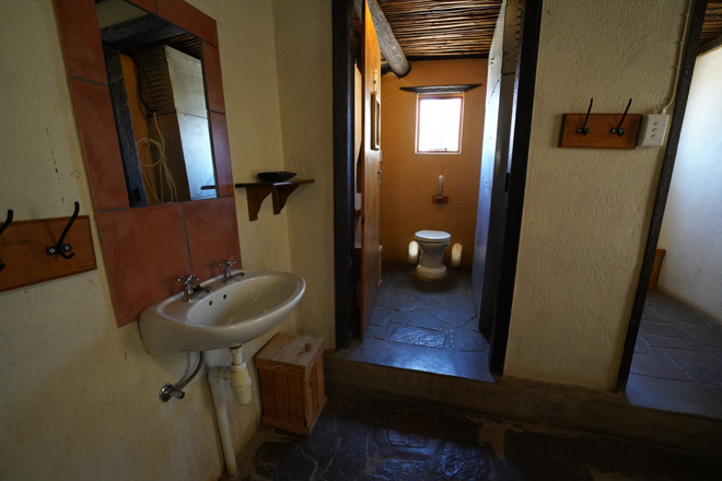 Photo of bathroom in Ghost Canyon Cabin Accommodation at Aus in Namibia