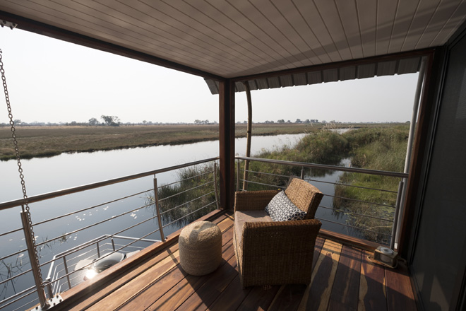 Picture of view from deck at Namushasha River Villa Accommodation in Caprivi Namibia