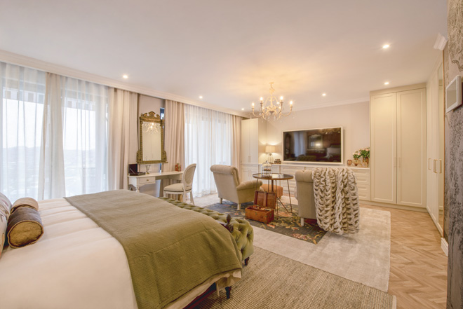 Luxury Main bedroom suite at The Weinberg Urban Pod Windhoek Namibia