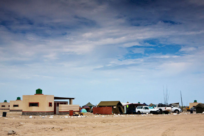 Camping at Torra Bay Campsite Skeleton Coast Namibia