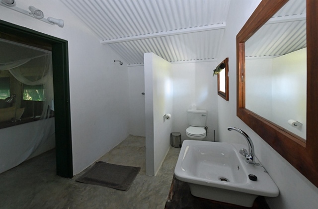 Picture of bathroom at Zambezi Mubala Camp Accommodation at Caprivi in Namibia