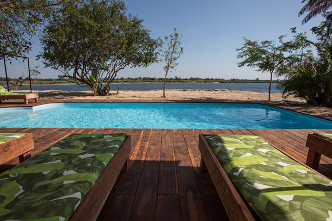 Picture of swimming pool at Zambezi Mubala Lodge in Caprivi Namibia