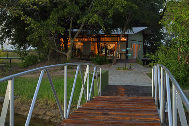 Picture of bridges and pathways at Zambezi Mubala  Lodge in Caprivi in Namibia