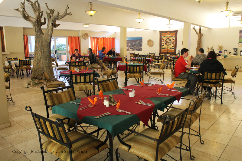Eat in the Ai Ais Restaurant while staying in the Richtersveld Transfrontier Park