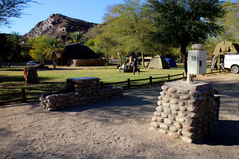 Camping at Ai-Ais NWR Fish River Canyon Namibia