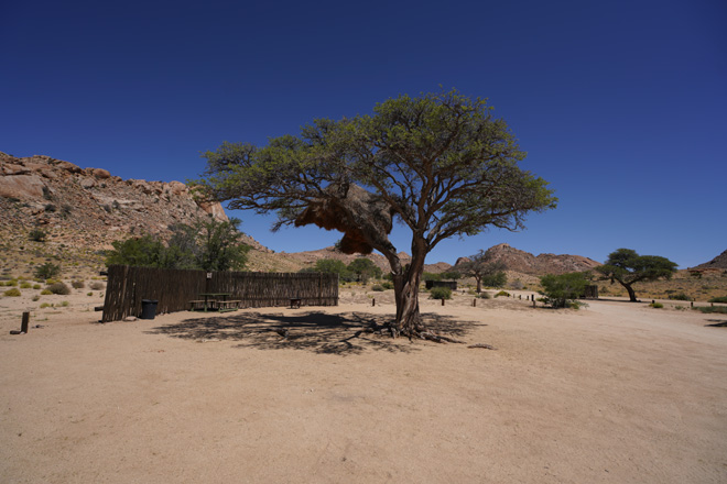 Aus Camping at Desert Horse Campsite Namibia
