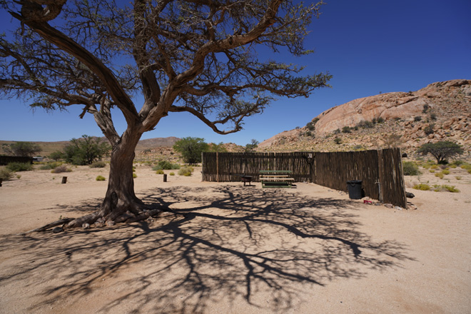 Camping at Klein Aus Vista, Desert Horse Inn Campsite Aud