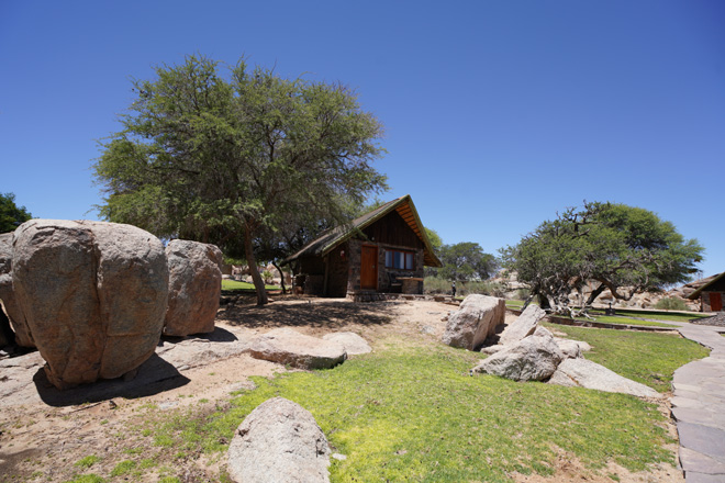 Photograph of free standing unit at Canyon Lodge in Fish River Canyon Namibia