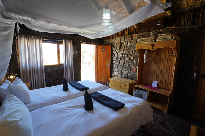 Photograph of Twin Room at Canyon Lodge at Fish River Canyon in Namibia