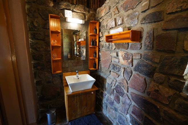 Photograph of bathroom at Canyon Lodge at Fish River Canyon in Namibia