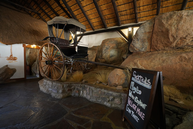 Picture of decor in main building at Canyon Village at Fish River Canyon in Namibia