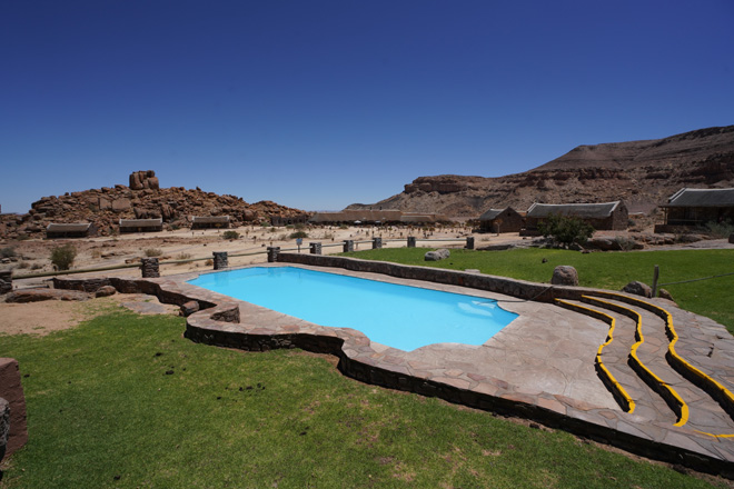 Picture of swimming pool at Canyon Village in Fish River Canyon Namibia