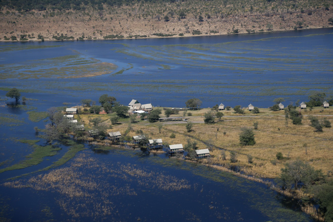 Picture of Chobe River Camp on floodplains at Caprivi in Namibia