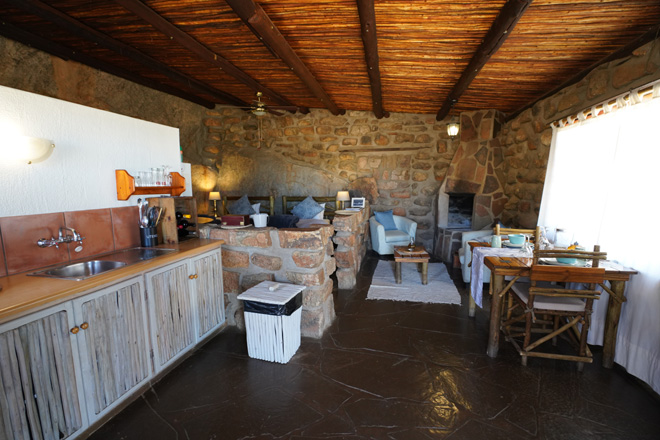 Eagles Nest at Klein Aus Vista where the eagles soar in the blue skies above the Namib desert