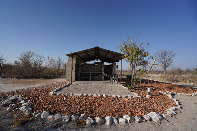 Self contained campsite at Etosha Trading Post, just 6.5 km from the closest Etosha Park gate.