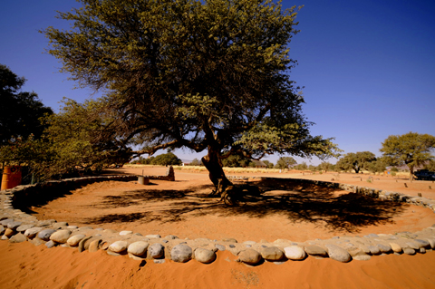 Camping in the desert at Sesriem Camp Site