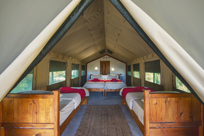 Namushash River Camping2Go - glamping on the Caprivi Strip Zambezi region of Namibia.