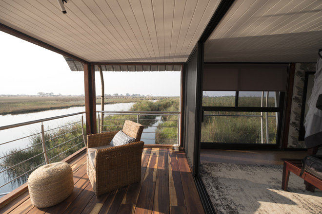 Picture of view from the deck at Namushasha River Villa in Caprivi Namibia