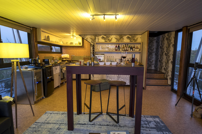 Picture kitchen at Namushasha River Villa in Caprivi Namibia