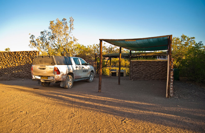 Camping at Palmwag Lodge Damaraland Namibia
