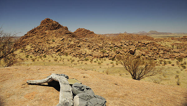 Desert-adapted rhino country around Palmwag in Damaraland, Namibia