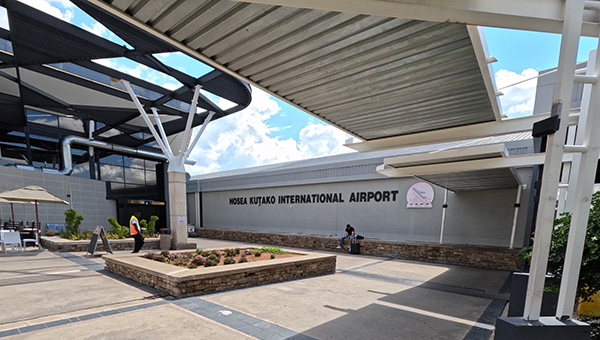 Arrival at Hosea Kutako International Airport, Windhoek - start of the Go Great self-drive