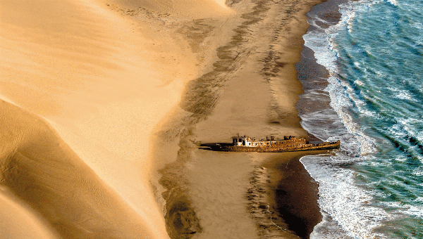 Swakopmund on the Atlantic coast