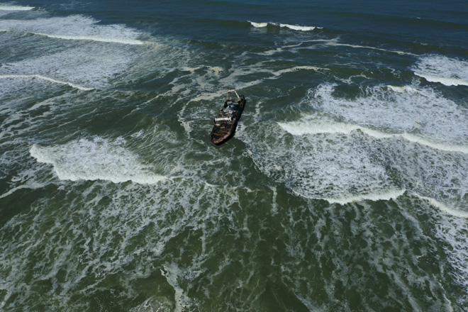 Shipwreck close to Windpomp 14