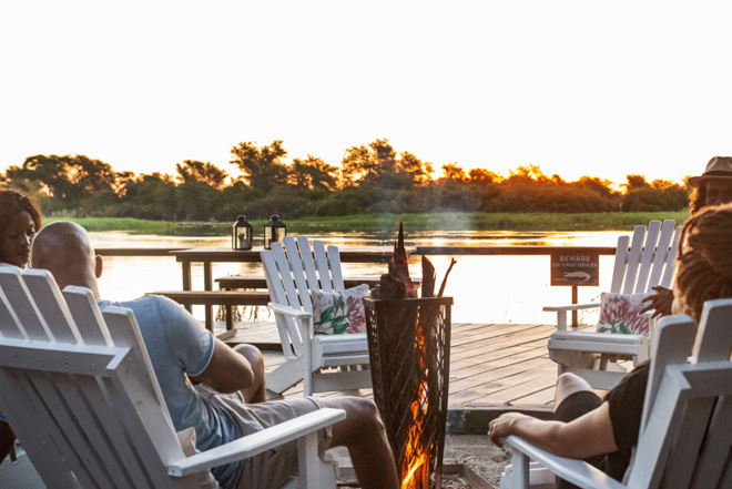 Picture of activity at Zambezi Mubala Camp in Caprivi Namibia